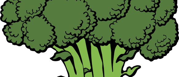 Vector Royalty Free Download Spinach Clipart Watercress - Free Clip Art Broccoli (582x250)