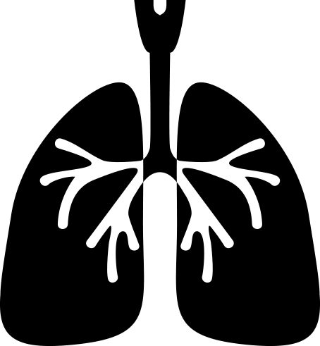 Black Lung Disease Financial Tribune - Shortness Of Breath Icon (454x491)