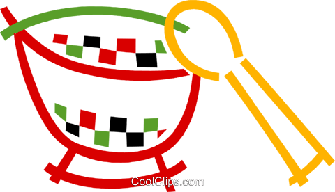 Bowl And Spoon Clipart 36352 Bowl And Spoon Royalty - Bowl And Spoon Clipart 36352 Bowl And Spoon Royalty (480x276)