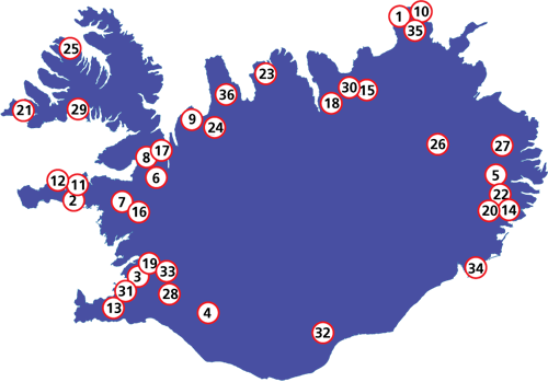 Find Your Fishing Lakes By Clicking The Map - Iceland Map Transparent (500x349)
