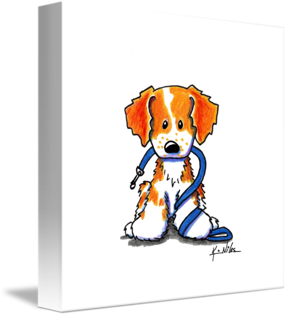 Brittany Spaniel By Kim Niles - Brittany (589x650)
