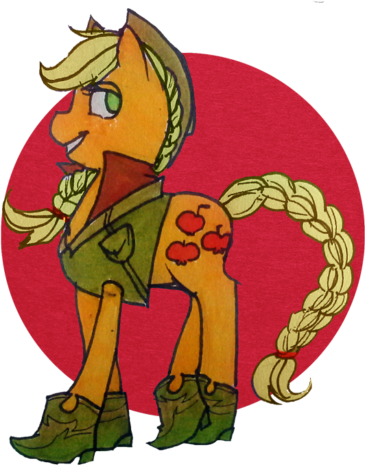 Blu-red, Boots, Braid, Braided Tail, Clothes, Crossed - Cartoon (700x686)