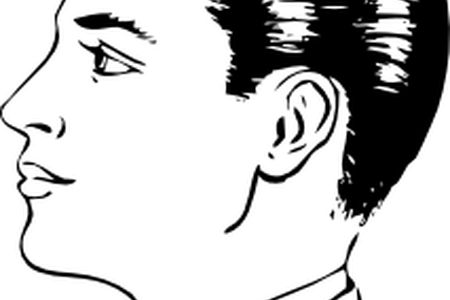 Clip Art Royalty Free Face K Pictures Full Hq Wallpaper - Side View Man Face Drawing (450x300)