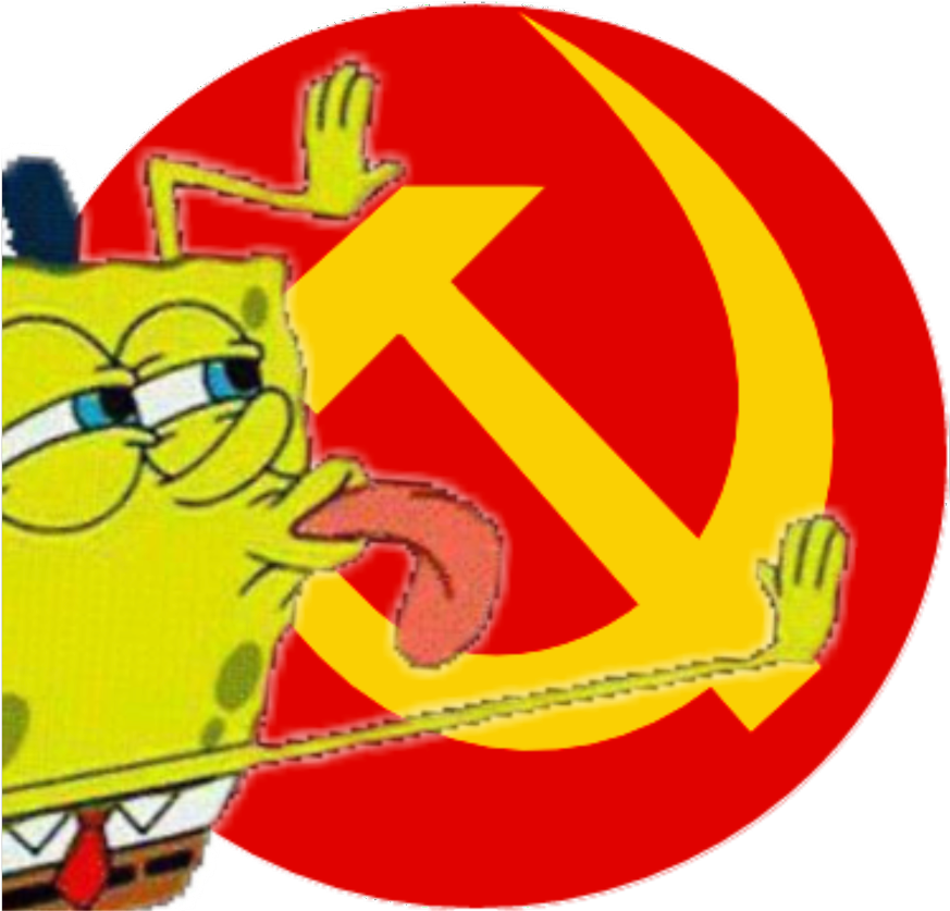 Lick - Spongebob Lick Meme Transparent (1024x1024)