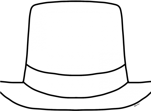 Hat Clipart New Years Eve - White Top Hat Clipart (640x480)