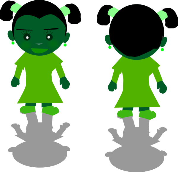 African American Vector Clip Art Quotekocom - Shadow Of A Girl Clipart (600x581)