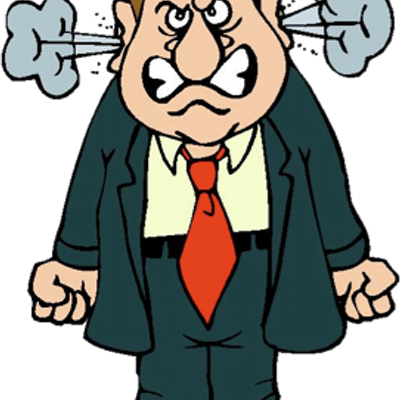 Angryrichradio - Angry Man Cartoon (400x400)
