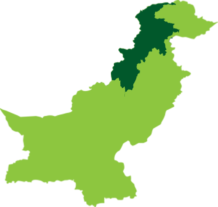 Khyber Pakhtunkhwa - Pakistan Map Clipart (435x413)