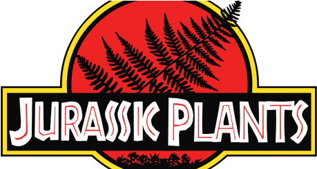 Jurassic Park Logo With Fern - Label (520x245)
