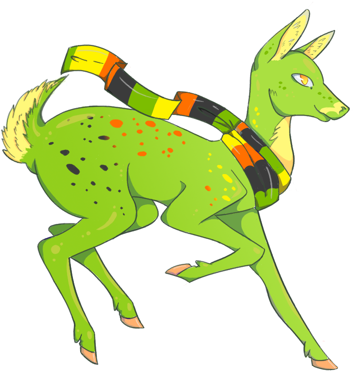 Semi Benevolent Bone Faerie Pride Deer For All You - Animals With Pride Flags (841x843)