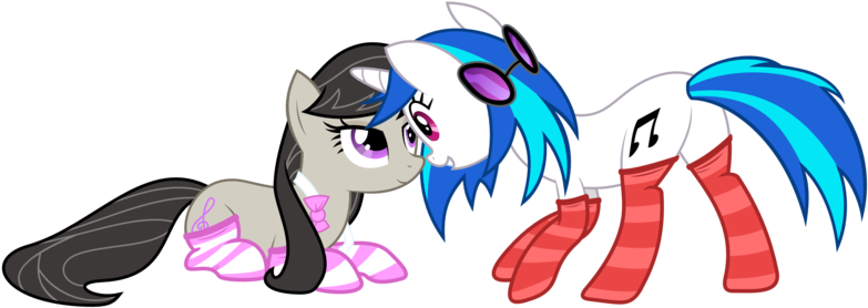 Alexiy777, Bow, Bowtie, Clothes, Dj Pon-3, Earth Pony, - Vinyl X Octavia Sleeping (800x306)