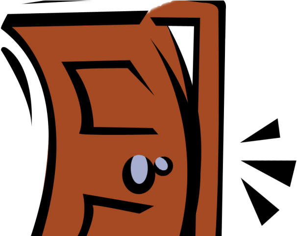 Doorway Clipart Cracked - Close Door Clip Art (640x480)