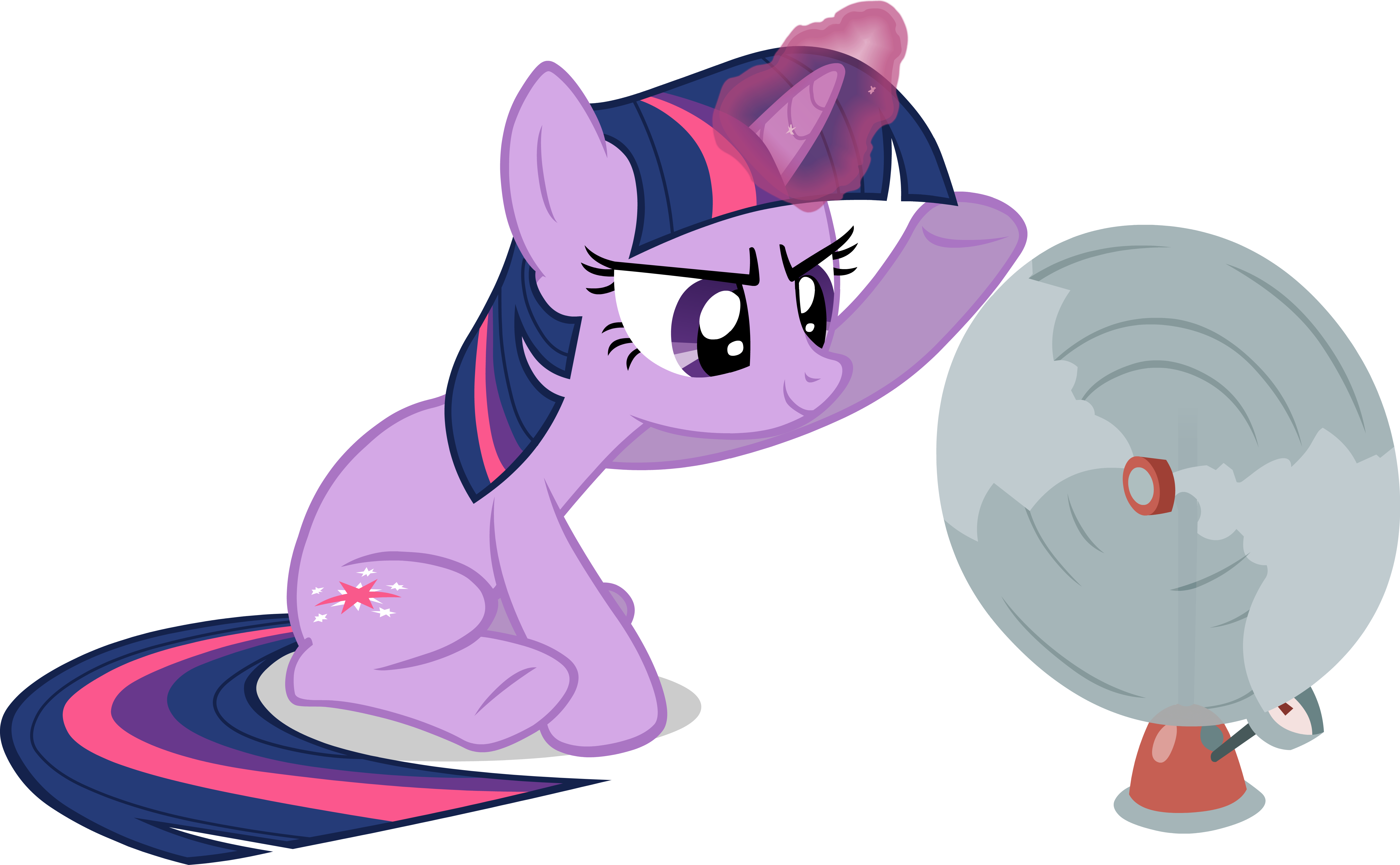 Scrimpeh, Female, Glowing Horn, Magic, Magic Aura, - Fan Pictures Spinning Gif (5760x3558)