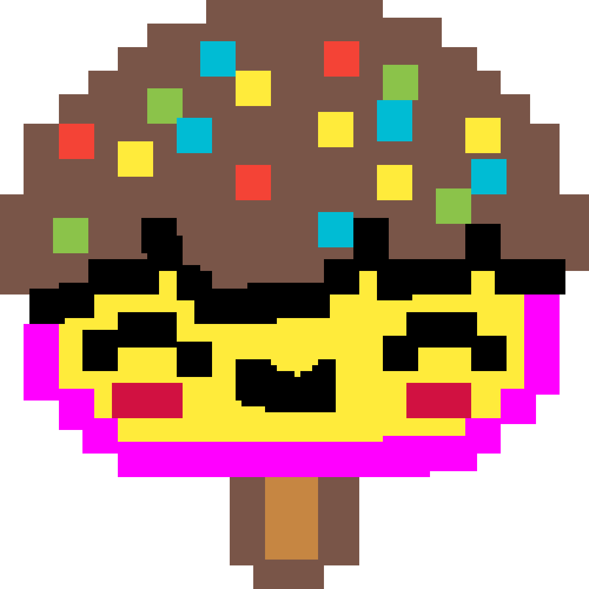 Ugly Ice Cream - Annoying Orange 8 Bit (1200x1200)