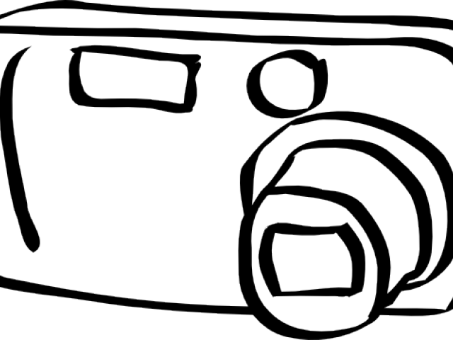 Monochrome Clipart Whimsical - Camera Clip Art (640x480)