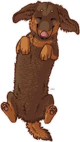 Dachshund Clube Weiner Dogs, Dachshunds, 1, Dachshund, - Illustration (348x542)