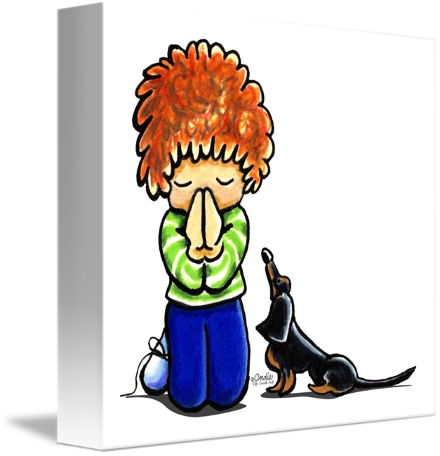 Prayer Partners By Off-leash Art™ - Cartoon (627x650)