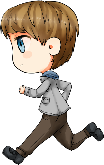 Brown Haired Boy Clipart - Maze Runner Clip Art (500x560)