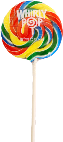 Clip Art Black And White Rainbow Whirly Pops - Lollipop (500x500)