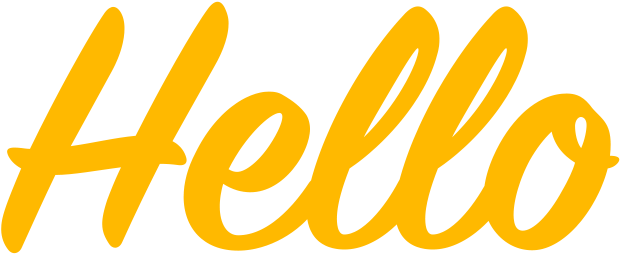 Procrastination Is My Enemy - Hello Text Png (644x271)