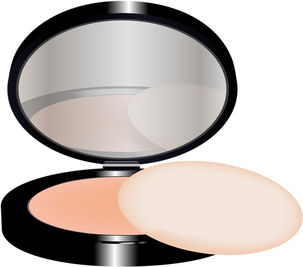 Compact Face Powder Transparent Image - Makeup Mirror (600x530)