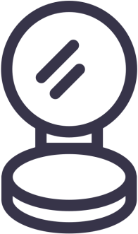 Foundation, Makeup, Mirror, Compact, Powder - Circle (512x512)