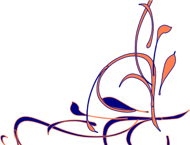 Navy Clipart Coral Anchor - Wedding Border Design Png (640x480)