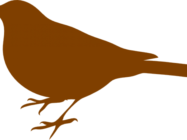 Wren Clipart Brown Bird - Bird Silhouette Clip Art (640x480)