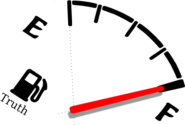 Truth Clip Art At Clker - Fuel Meter Png (600x410)
