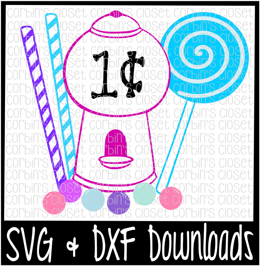 Gumball Clipart Svg - Bubble Gum Machine Svg (1400x932)