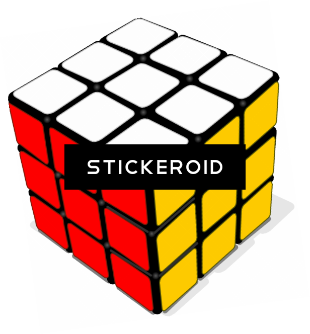 Rubik's Cube - Rubik's Cube With Transparent Background (616x664)