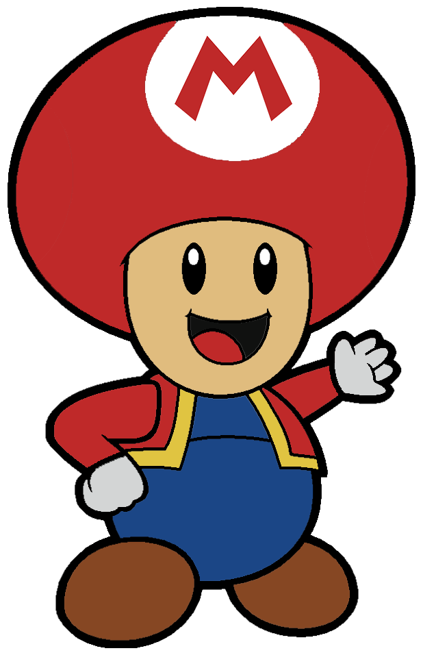 View Samegoogleiqdbsaucenao Paper Toad Color Trash - Golden Mushroom Cartoon Clipart Mario (618x956)