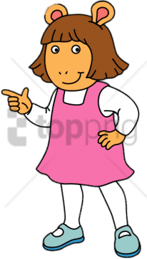 Download Arthur's Sister Dw Clipart Png Photo - Dw Clipart (480x548)