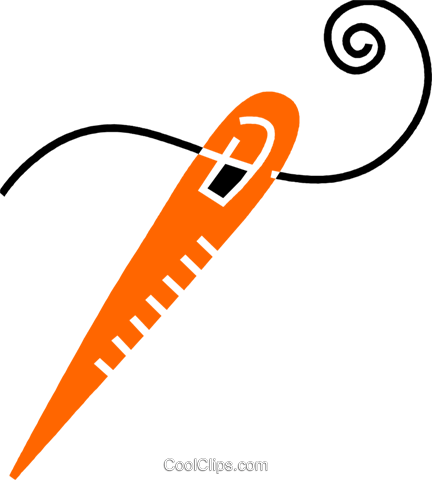 Sewing Needles Royalty Free Vector Clip Art Illustration - Sewing Needles Royalty Free Vector Clip Art Illustration (432x480)