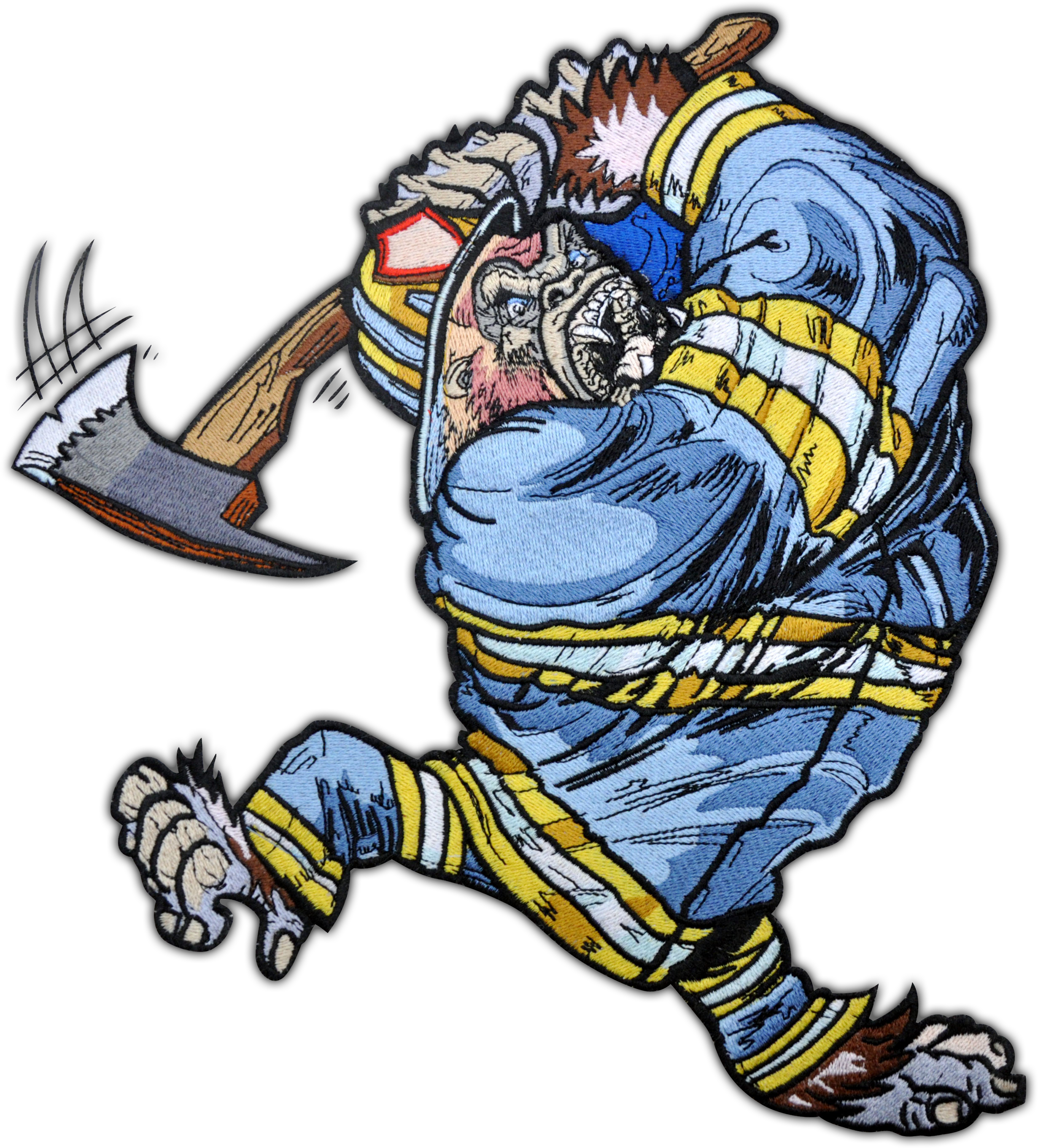 Embroidery Digitizing Image - Animales Bomberos Caricatura (2756x2837)