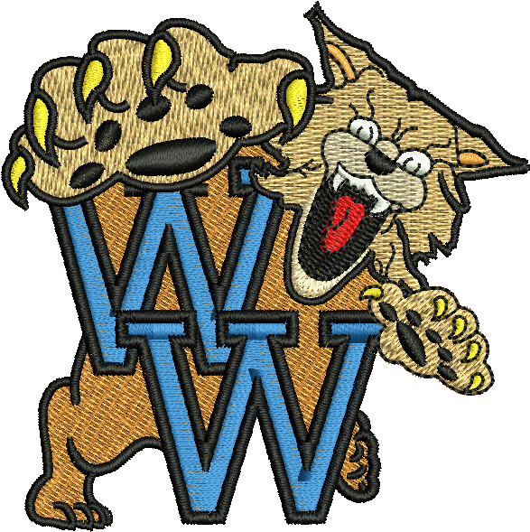 I Will Do Perfect Embroidery Logo - Wharton High School Mascot (605x607)