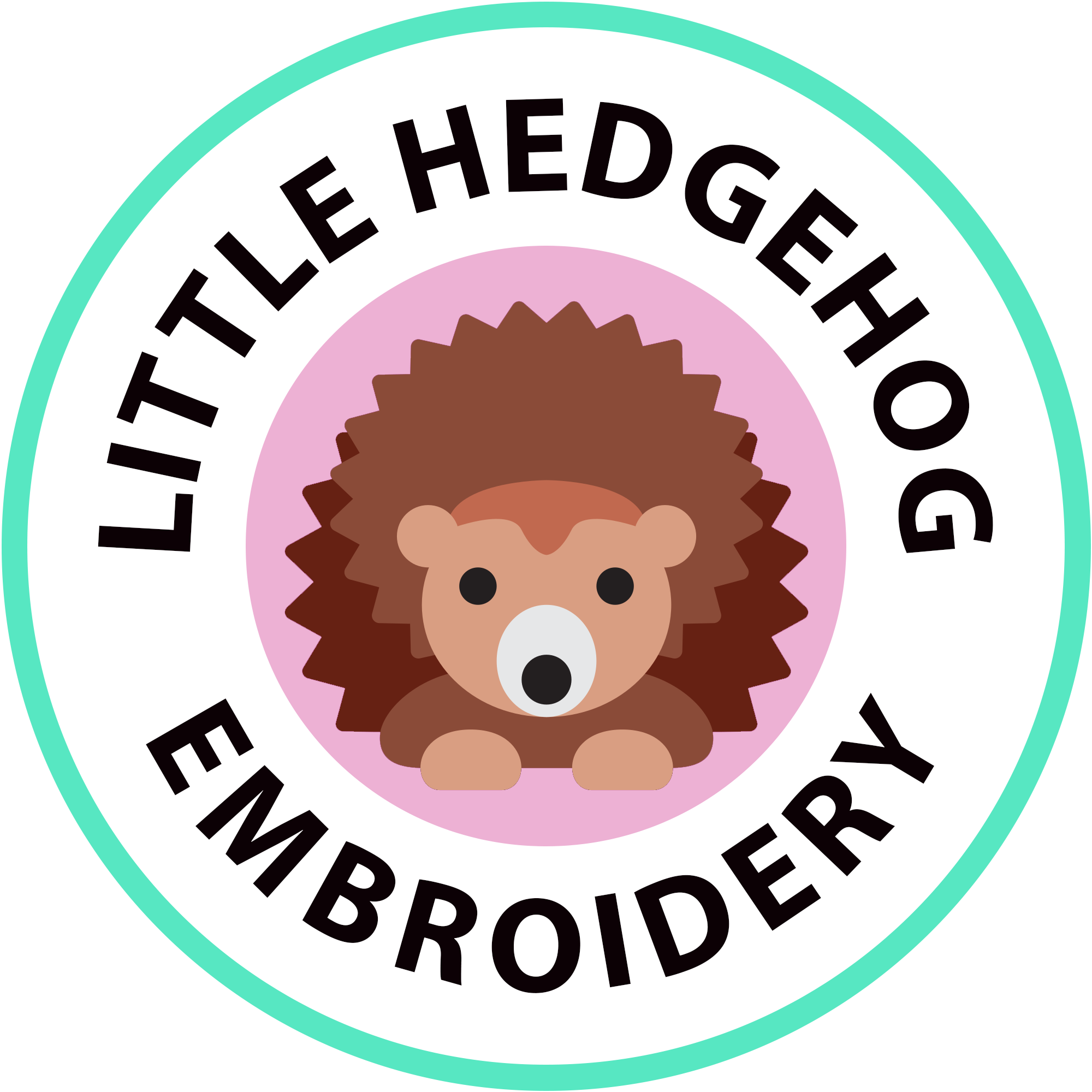 Little Hedgehog Embroidery - Illustration (2000x2000)