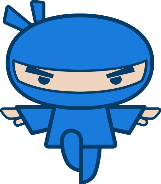 About - Blue Ninja Transparent Cartoon (524x600)
