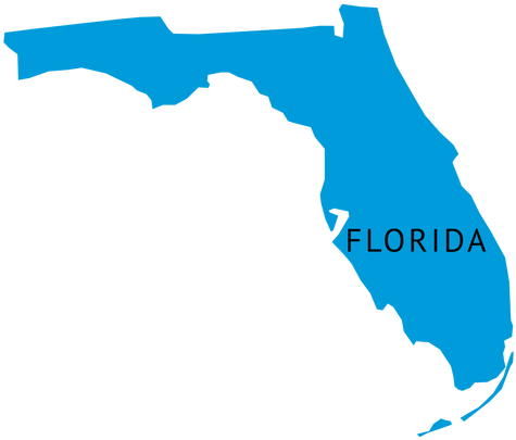 State Plain Map Png - Plain Map Of Florida (512x512)