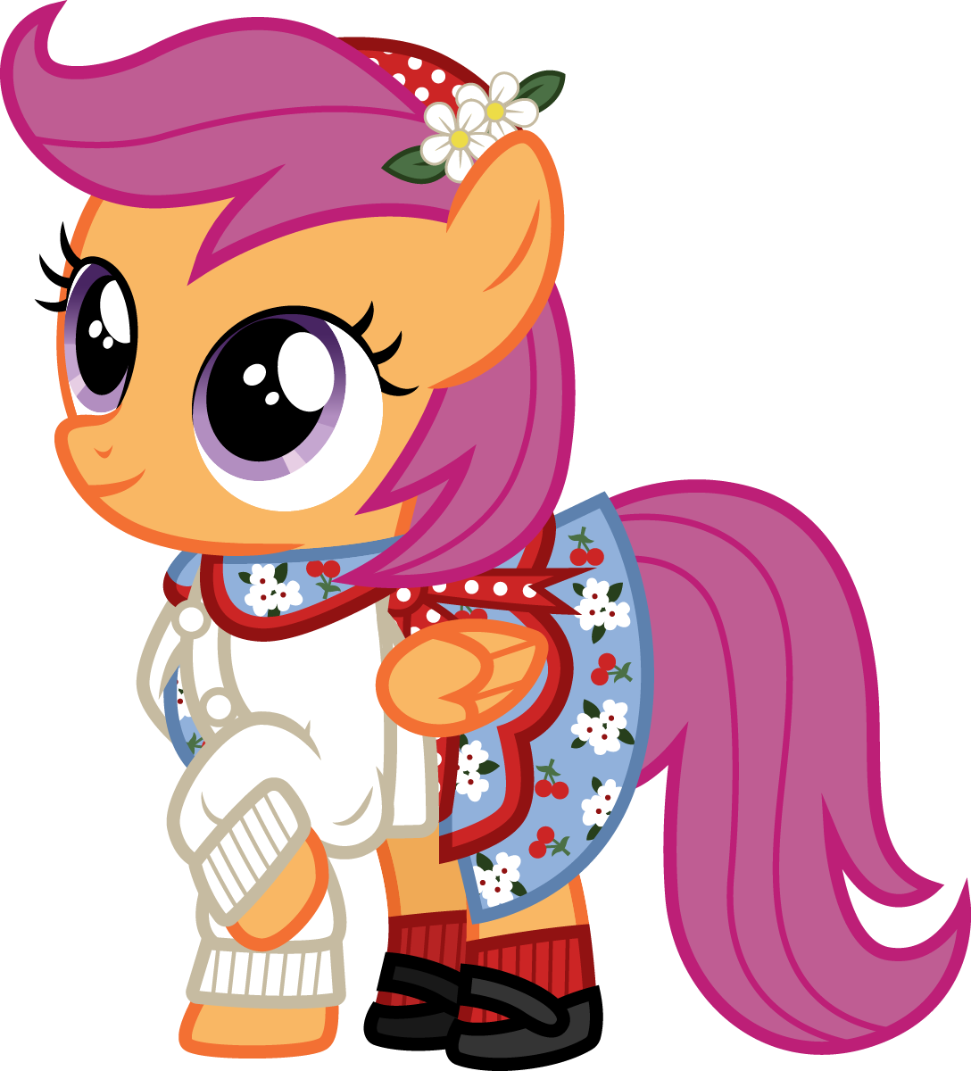 Scootaloo Dressed As American Girl Molly's Best Friend, - Giantess Scootaloo (1088x1200)