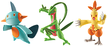 Pokémon Action Pose Figure 3-pack, Combusken, Marshtomp - Pokemon Tomy Grovyle Combusken Marshtomp (400x400)