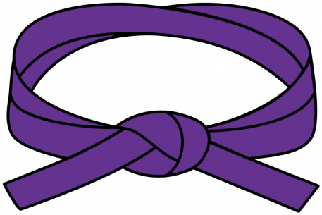 Karate Belt 1 Purple Illustration Graphic By Pixel - Karate Belt 1 Purple Illustration Graphic By Pixel (456x456)