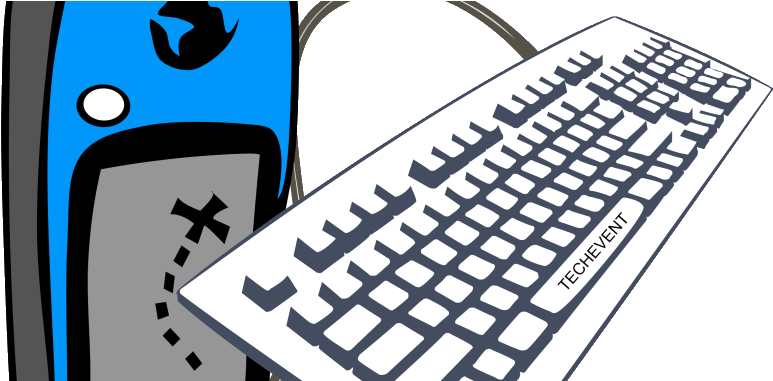 Techevent - Keyboard Clipart Png (800x380)