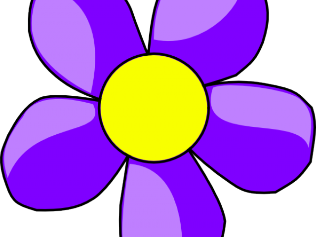 Purple Flower Clipart Flowr - Flower Clip Art (640x480)
