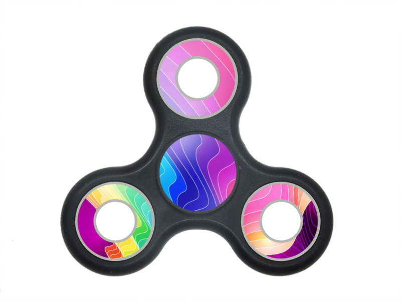 Rainbow Fidget Spinner Png Hd - Rainbow Fidget Spinner Png (800x600)