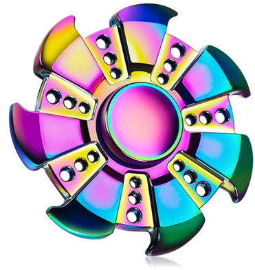 Rainbow Fidget Spinner Png Image - Fidget Spinner Rainbow Time Killer (700x420)