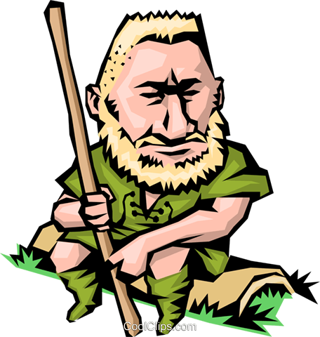Cartoon Little John Royalty Free Vector Clip Art Illustration - Illustration (456x480)