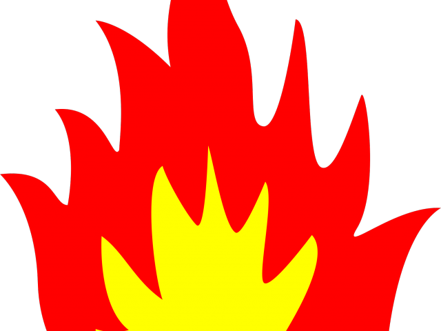 Fire Flames Clipart - Fire Triangle (640x480)