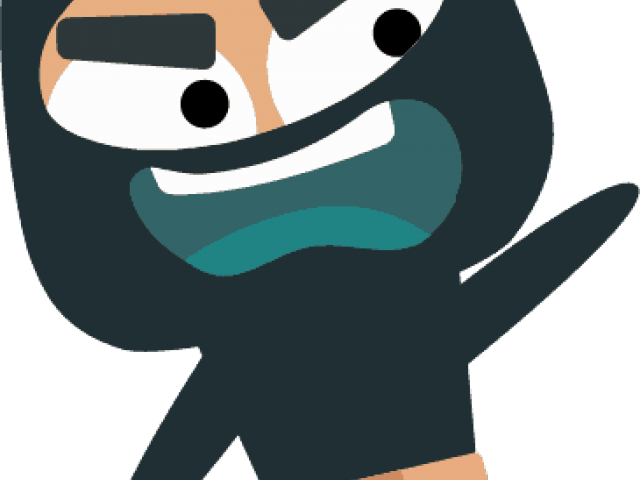 Drawn Ninja Head - Cartoon (640x480)