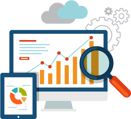 Yardstickt2-reporting - Digital Marketing Vector Png (513x410)
